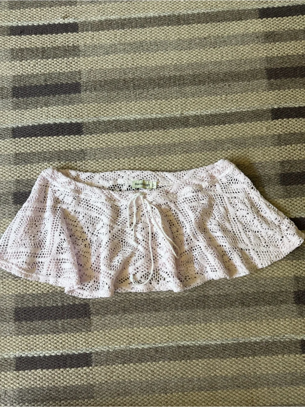 Blackbough Light Pink Mara Micro skirt Crochet Drawstring Cover-Up
